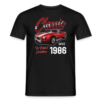 Ich bin nicht alt, ich bin Oldtimer Jahrgang Jahrgang 1986 - Männer T-Shirt - Schwarz - Vorne - AI Model Male 178 light (178cm)