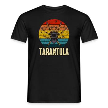 Retro Tarantula Owner Pet Spider - Men's T-Shirt - black - Front - AI Model Male 178 light (178cm)