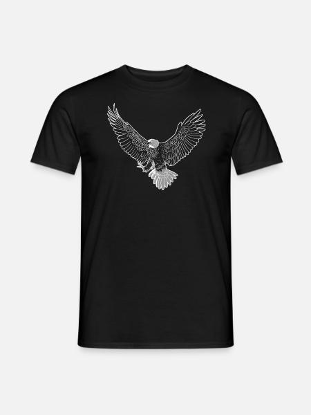Eagle flying - Men's T-Shirt - black