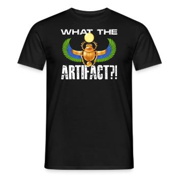 Qu’est-ce que l’artefact Concevoir pour une vieille Égypte - T-shirt homme - noir - Devant - AI Model Male 178 light (178cm)
