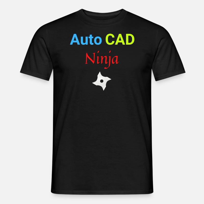 Auto CAD Ninja - Men’s T-shirt - black