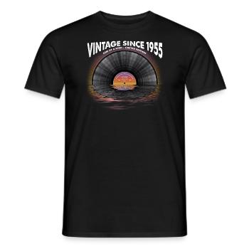 Vintage seit 1955 Retro Disco Music Vintage - Männer T-Shirt - Schwarz - Vorne - AI Model Male 178 light (178cm)