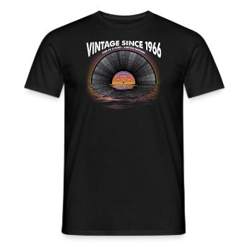 Vintage seit 1966 Retro Disco Music Vintage - Männer T-Shirt - Schwarz - Vorne - AI Model Male 178 light (178cm)