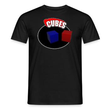 CUBES - T-shirt homme - noir - Devant - AI Model Male 178 light (178cm)