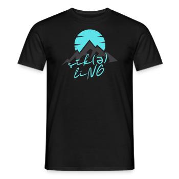 Cycling is a passion - Men's T-Shirt - black - Front - AI Model Male 178 light (178cm)