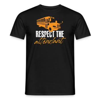 L’accompagnateur de bus - Funny Bus Assistant School - T-shirt homme - noir - Devant - AI Model Male 178 light (178cm)