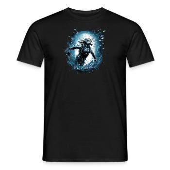 Diving Diver Real Mind Reset - Tauchen Bestseller - Männer T-Shirt - Schwarz - Vorne - AI Model Male 178 light (178cm)