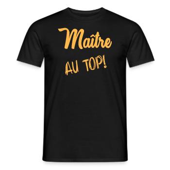 VIELEN DANK. MEISTER. - Männer T-Shirt - Schwarz - Vorne - AI Model Male 178 light (178cm)