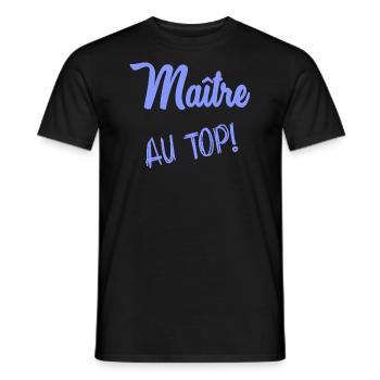 MEISTER - Männer T-Shirt - Schwarz - Vorne - AI Model Male 178 light (178cm)