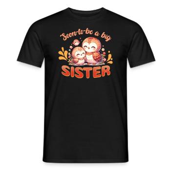 Soon I'll be a big sister sweet - Men's T-Shirt - black - Front - AI Model Male 178 light (178cm)