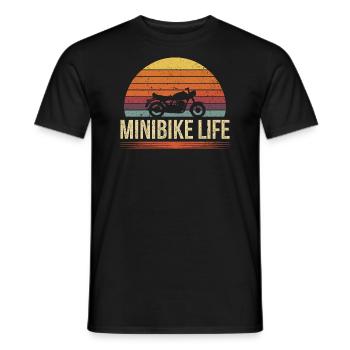 Small bikes, big passion - Men's T-Shirt - black - Front - AI Model Male 178 light (178cm)