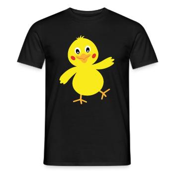chick - Men's T-Shirt - black - Front - AI Model Male 178 light (178cm)