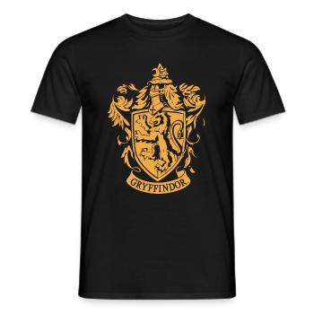 Harry Potter Gryffindor Wappen - Männer T-Shirt - Schwarz - Vorne - AI Model Male 178 light (178cm)