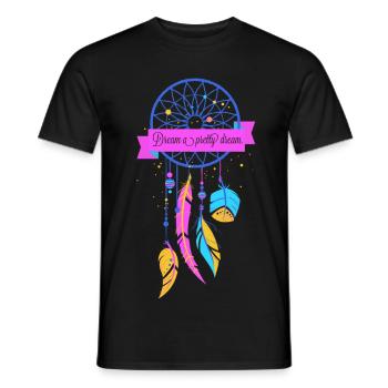 attrape-rêves - T-shirt homme - noir - Devant - AI Model Male 178 light (178cm)