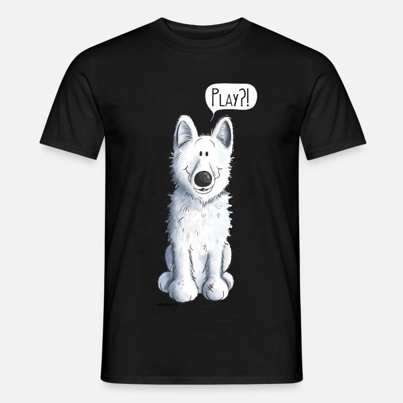 Schweizer Schäferhund Play - Männer T-Shirt - Schwarz