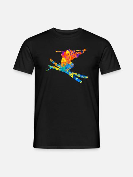 Skiers Ski skiing - Men's T-Shirt - black
