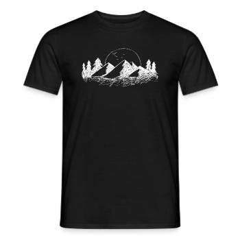 Paysage - T-shirt homme - noir - Devant - AI Model Male 178 light (178cm)