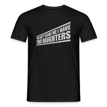J’ai deux filles - T-shirt homme - noir - Devant - AI Model Male 178 light (178cm)