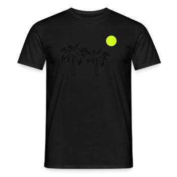 Palmiers - T-shirt homme - noir - Devant - AI Model Male 178 light (178cm)