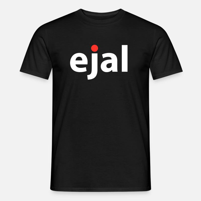 ejal rot - Männer T-Shirt - Schwarz