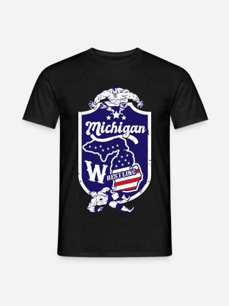 Michigan Wrestling - Men's T-Shirt - black