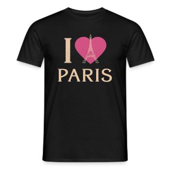 Franzose Paris Frankreich Französisch - Männer T-Shirt - Schwarz - Vorne - AI Model Male 178 light (178cm)