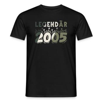 Legendär 2005 - Männer T-Shirt - Schwarz - Vorne - AI Model Male 178 light (178cm)