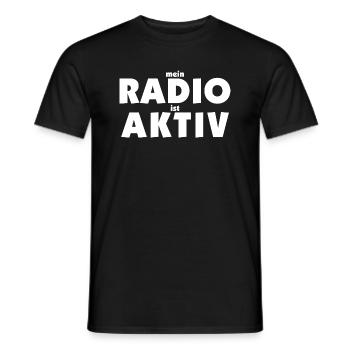 mein Radio ist aktiv - Radioaktiv - Männer T-Shirt - Schwarz - Vorne - AI Model Male 178 light (178cm)