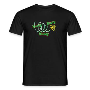 Busy Bee - Men's T-Shirt - black - Front - AI Model Male 178 light (178cm)