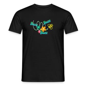 Relax Buzzer - Men's T-Shirt - black - Front - AI Model Male 178 light (178cm)