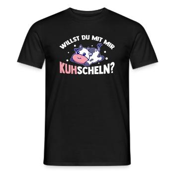 Kuh Bauernhof Kuhbauer Landwirt Rind Kühe - Männer T-Shirt - Schwarz - Vorne - AI Model Male 178 light (178cm)