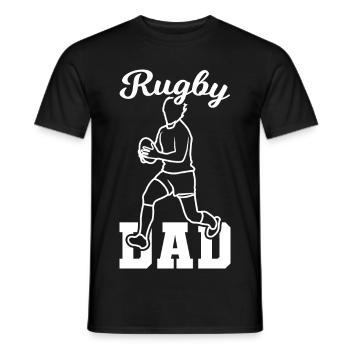 Rugby Dad - Men's T-Shirt - black - Front - AI Model Male 178 light (178cm)
