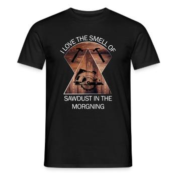 Charpentier, charpentier, charpentier, charpentier, artisan, bois - T-shirt homme - noir - Devant - AI Model Male 178 light (178cm)