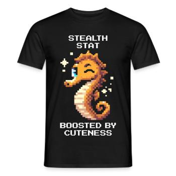 Süß & unsichtbar | Seepferdchen - Männer T-Shirt - Schwarz - Vorne - AI Model Male 178 light (178cm)
