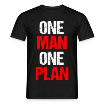 Motivation : Hommes - T-shirt homme - noir - Devant - AI Model Male 178 light (178cm)
