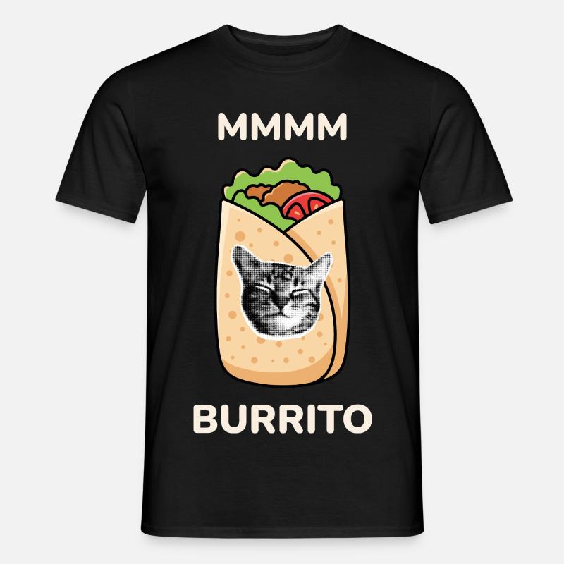 MMMM Burrito - Männer T-Shirt - Schwarz