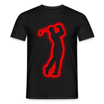Golfer Golfspieler Golfen Jungen Herren Golf - Männer T-Shirt - Schwarz - Vorne - AI Model Male 178 light (178cm)