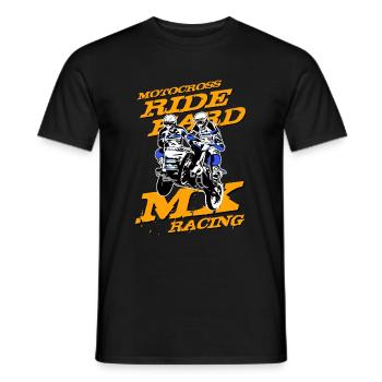 Sidecar Moto Cross - Männer T-Shirt - Schwarz - Vorne - AI Model Male 178 light (178cm)