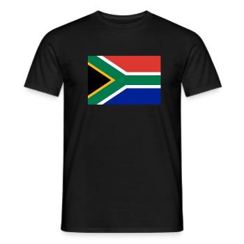 Drapeau sud afrique - T-shirt homme - noir - Devant - AI Model Male 178 light (178cm)
