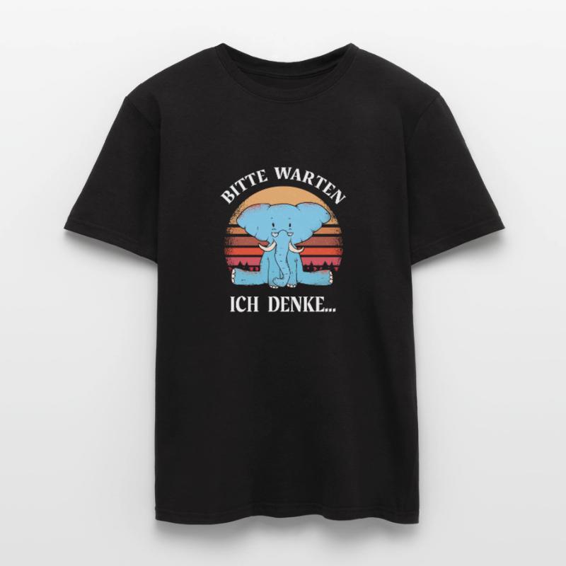Ich denke Programmierer Computer Nerd Sprüche cool Männer T-Shirt
