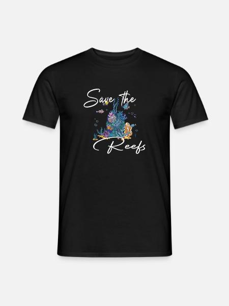 SAVE THE REEFS - Männer T-Shirt - Schwarz