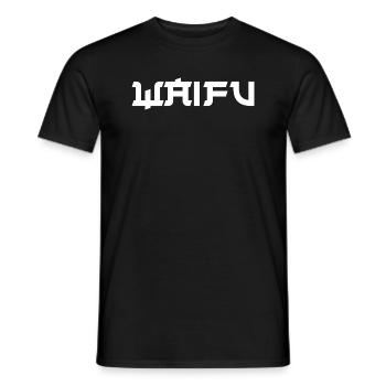 Waifu - Männer T-Shirt - Schwarz - Vorne - AI Model Male 178 light (178cm)