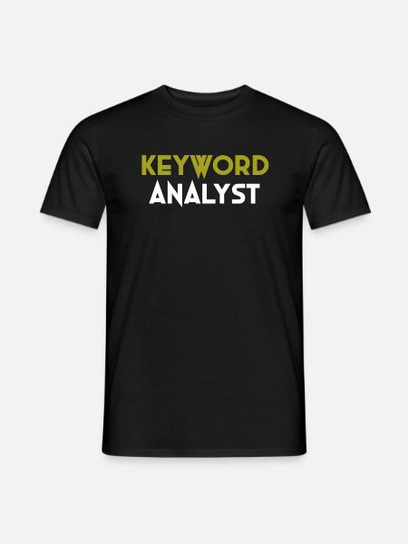 Keyword Analyst Spezial - Männer T-Shirt - Schwarz