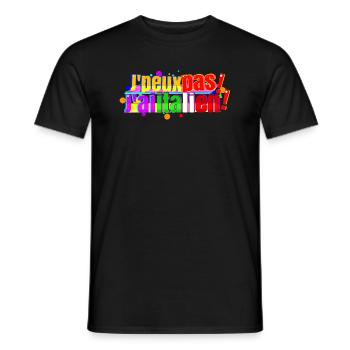 J'peux pas j'ai italien - T-shirt homme - noir - Devant - AI Model Male 178 light (178cm)