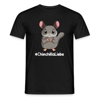 Chinchilla Liebe Nagetier Kinder Mädchen - Männer T-Shirt - Schwarz - Vorne - AI Model Male 178 light (178cm)