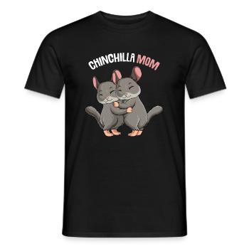 Chinchilla Mama Frauen - Männer T-Shirt - Schwarz - Vorne - AI Model Male 178 light (178cm)