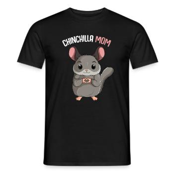 Chinchilla Mama Mom Nagetier Frauen - Männer T-Shirt - Schwarz - Vorne - AI Model Male 178 light (178cm)