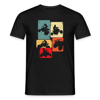Quad ATV Quad Kids Boys Men - Men's T-Shirt - black - Front - AI Model Male 178 light (178cm)