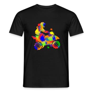 Quad Rider Offroad VTT Quad Biker Enfants Garçons - T-shirt homme - noir - Devant - AI Model Male 178 light (178cm)
