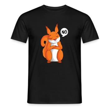 Eichhörnchen Nö Kinder Mädchen Damen - Männer T-Shirt - Schwarz - Vorne - AI Model Male 178 light (178cm)